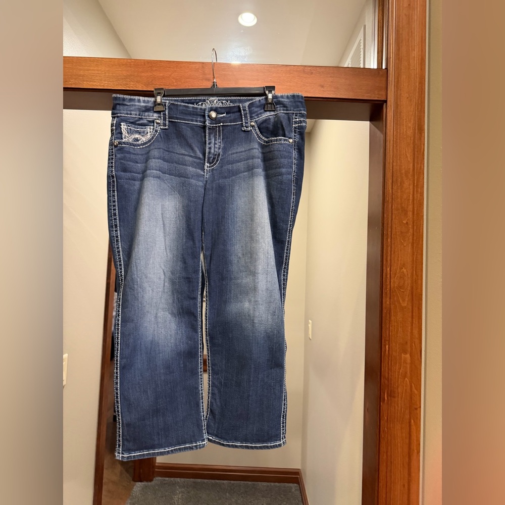 Maurices Dark Blue Straight Leg Jeans